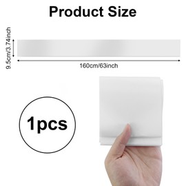 Blank Satin Sash,White Blank Sashes,DIY Plain Pageant Sash,Unprinted, for Women Girls Birthday Party Pageant Wedding Hen Party Festival Decorations(160×9.5cm)