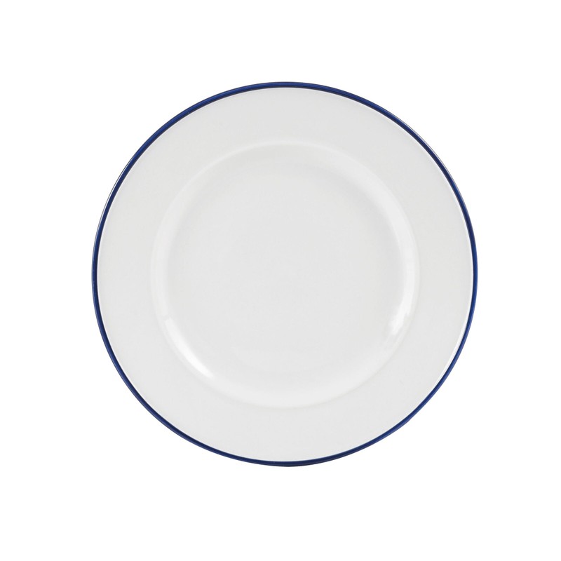 Everyday White by Fitz and Floyd Bistro Blue Band 12