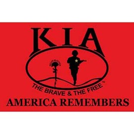 KIA America Remembers Flag On Stick 4" x 6"