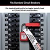 Master Lock Red Electrical Box Circuit Breaker Lockout, Tagout Breaker