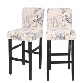 Deisy Dee Stretch Slipcovers Chair Cover for Counter Height Side Chairs Covers Stretch Protectors Pack of 2 C172 (YY)