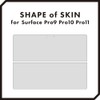 wraplus Skin Seal Compatible with Surface Pro9 [Silver] Back Film