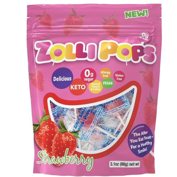 BRANDED Zollipops Clean Teeth Lollipops AntiCavity Sugar Free Candy with