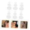 jojofuny 30Pcs Clear Earring Stabilizer Discs Soft Earring Backs for