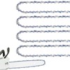 4 Pack 10 Inch Chainsaw Chain 3/8" LP Pitch .043''