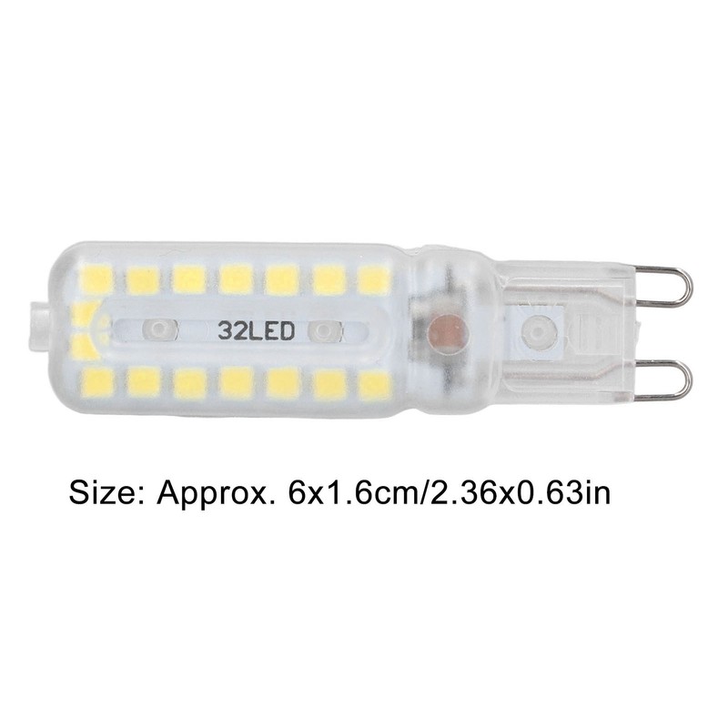 6pcs G9 LED Bulbs 7W Dimmable 360° Illumination Replacement Light