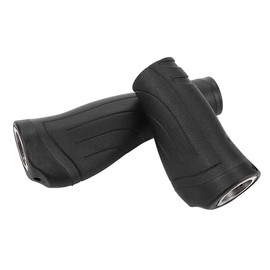 Ebike Handlebar Grips,Short Bike Grips Handlebar Grip Shift Long,Headsets & Stems Plastic Short Long Mountain Folding Bike Handlebar Bar Grips(1 X Long+1 X Short)(Black)