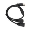 DIN 5 Pin Male to 2 DIN 5 Pin Female