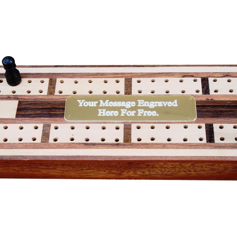 Gamekeepers Cottage gifts Honeycomb Wooden Cribbage Board With FREE ENGRAVING