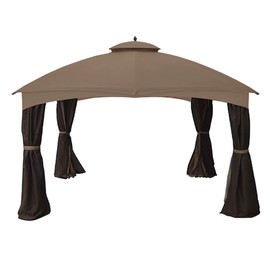 Garden Winds Replacement Canopy for Lowe's Dome 10 x 12 Gazebo Replacement Canopy - Riplock 350 - Nutmeg - WILL NOT FIT MODEL GF-12S004B-1
