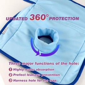 Hisprout 360 Comfort Universal Child Seat Protector Pad for Potty Training, Nappy Leaks for Toilet Training, Fit All Sizes Car Seats (Blue)