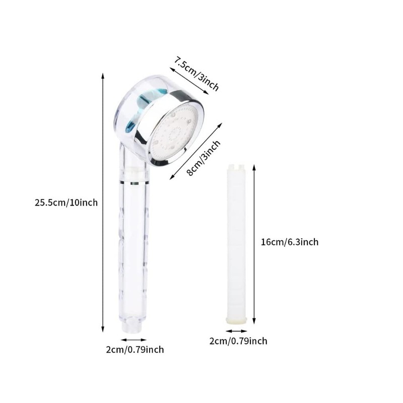 7 Color Changing with Water Temperature LED 360° Rotatable Micro-Nozzle