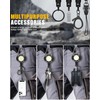 LIUGX LED Magnetic Retractable Keychain Flashlight 250 Lumens，USB-C Rechargeable, with