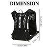 DOINEUFL Adjustable Running Vest Running Backpacks Functional 5L Hydration Pack