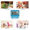 Upgraded Digital Kitchen Timer, ON/Off Switch, 12/24 Hour Clock and