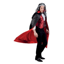 Boland 96935;Vampire Cape Black/Red,153cm