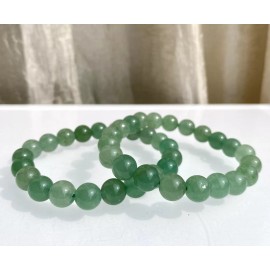 aventurine Wholesale Lot 6 Pcs Green Aventurine 10mm 7.5” Crystal Healing Stretch Bracelet