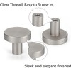 LONTAN Pack of 10 Cabinet Knobs, Stainless Steel Furniture Knobs,
