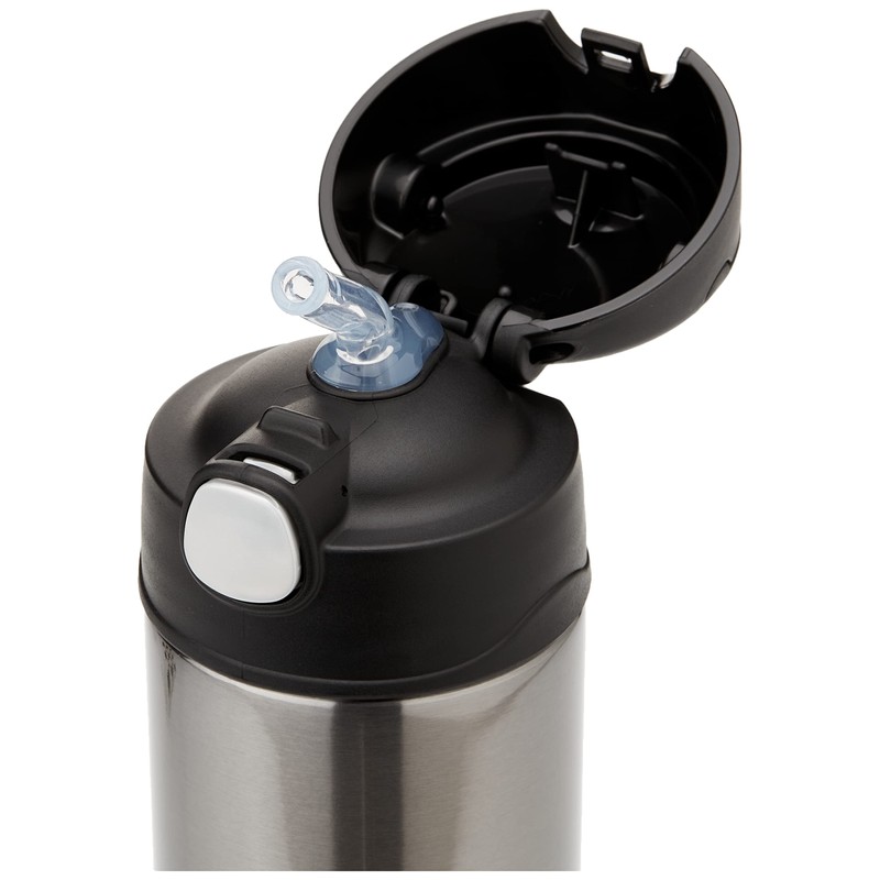 Thermos FUNtainer Vacuum Insulated Drink Bottle, 470ml, Charcoal, F4023CH6AUS