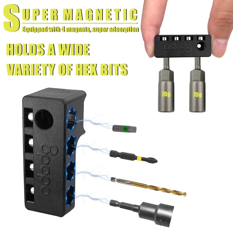 Magnetic 1/4-Inch Hex Bit Holders fit for Ryobi 18v Drill,Hex