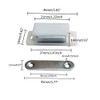 Rannb Magnetic Door Catch Latches for Cabinet Doors, Cupboards, Drawers