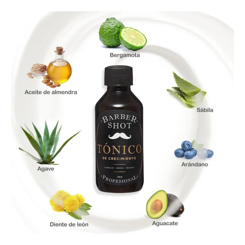 Tratamiento De Bergamota + Aceite Crecimiento Barba Cabello