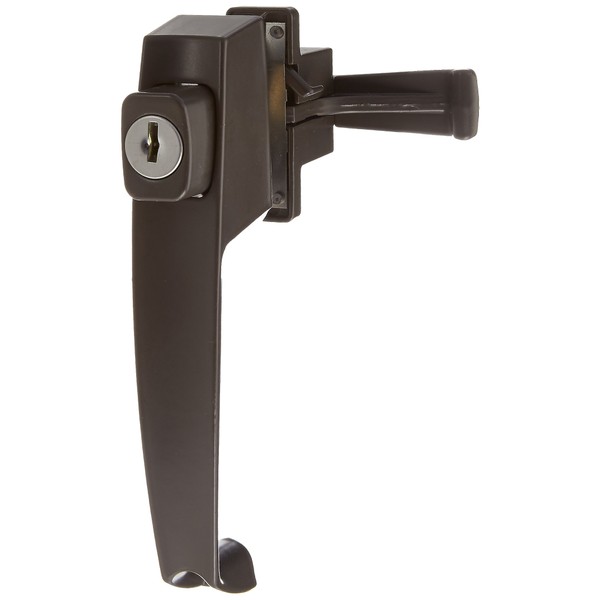 Wright Products VK333X3FB Keyed Tie-Down Push Button Handle, Florida Bronze