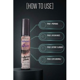 GAERO GLOBAL SOLUTION Rimel Mascara para Pestañas Prose Alargado by Gaero Shop Kit de 2 Piezas 14 Gr Cada Una 4 en uno Color Negro Formula Contra Agua Efecto Alargador
