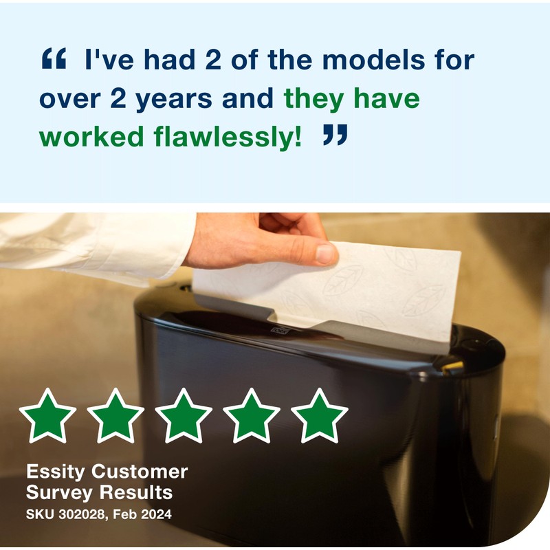 Tork Xpress Paper Towel Dispenser, Black, Single-Dispensing, Compatible with H2