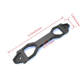 Couslcd Battery Hold Down Sets, Automotive Crossbar Holder Lock Mount with Galvanized Iron J Bolts, Billet Aluminum Alloy Car Battery Tie Down Bracket, Car Accessories for Most Vehicles (Black)