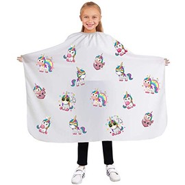Professional hairdressing cape for Kids Children Perfect apron for the hair salon Beauty salon and home use Unicorn [111]