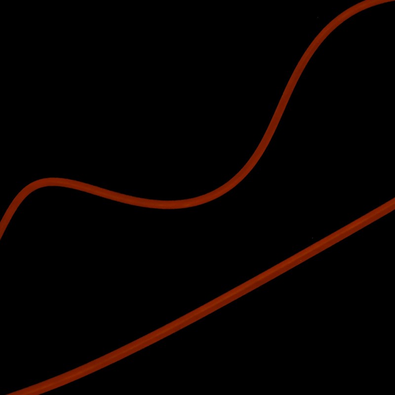 X AUTOHAUX 2 Meter/6ft Neon EL Wire Strip Orange Light