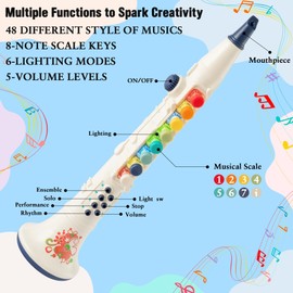 PANTIDE Baby Musical Toy Little Clarinet Toy for Toddlers Birthday Gift for Woodwind Beginners Baby Educational Music Instrument Infants Sound Toys for Girls Boys Age 1 2 3 years old