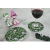 Vibiliyou Tropical Palm Leaves Beverage Coaster Exquisite Cute Sloths Ceramic