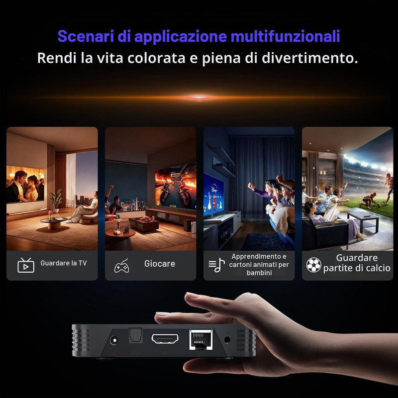 Android TV 14 - Processore Quad-Core, 4GB RAM e 64GB