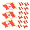 jojofuny 2sets 25pcs Canada Flag Brooch Pins Metal Lapel Pin