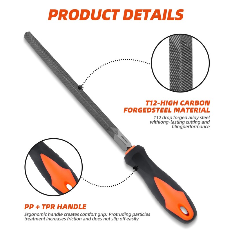 DIFFLIFE Needle File (8'' Triangular File)