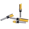 4Pcs Trim Hinge Router Bit Round Silver Yellow 1/4in Shank