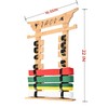 humberboat Wall Karate Belt Display Rack with Medal Hanger and