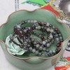 Natural Gray African Bloodstone 6mm Round Beads Adjustable Braided Macrame