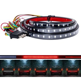 Ligrel Barra LED 48" para Camión: Luz Frenos/Intermitentes Roja + Marcha Atrás Blanca, 90 LED Impermeable