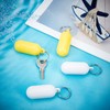 nbeads Pack of 4 Plastic Floating Keyrings, 3.5 Inch Long