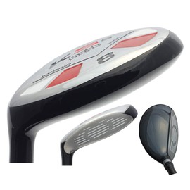 Left Handed Majek Golf Senior Men's #8 Hybrid Senior Flex Utility A Flex Club with Premium Men's Arthritic Grip