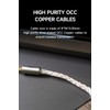 Aux Audio Cable 4.4mm to 4.4mm HiFi Professional Audio OCC