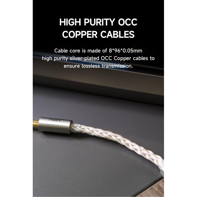 Aux Audio Cable 4.4mm to 4.4mm HiFi Professional Audio OCC