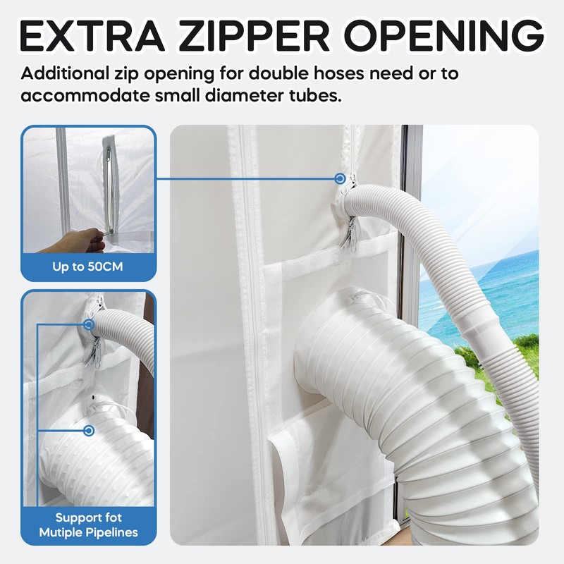 Loviga Universal Sliding Door Seal Kit for Portable Air Conditioner