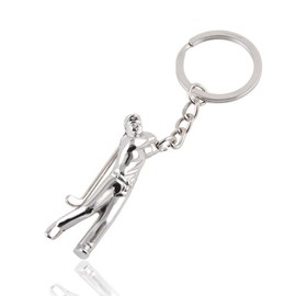 Fat-catz-copy-catz Golf Figure Keyring Silver Tone