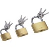 Meister 9515300 Padlock 3-Part 25 mm 30 mm and 40