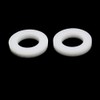 Sourcingmap 18mmx10mmx3mm PTFE Flat Washer Flange Gasket White 10pcs