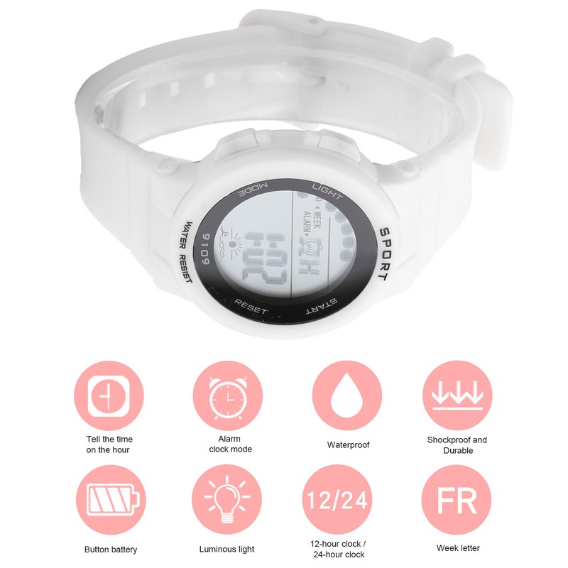 Fashionable Digital Watch Luminous Lights Waterproof Electronic Watches for Children9109